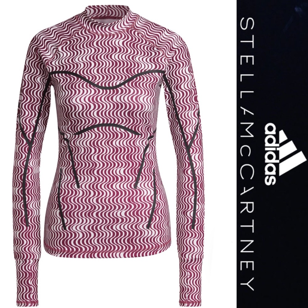 ADIDAS BY STELLA MCCARTNEY Truepurpose Print Long Sleeve Training Top*NWT